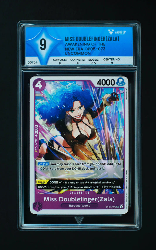 00754 MISS DOUBLEFINGER (ZALA) Grading Card
