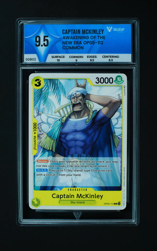 00802 CAPTAIN MCKINLEY Grading Card