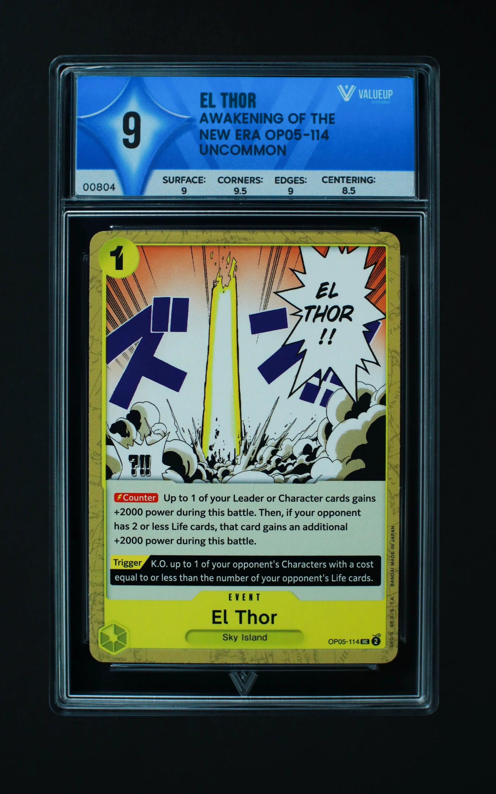 00804 EL THOR Grading Card