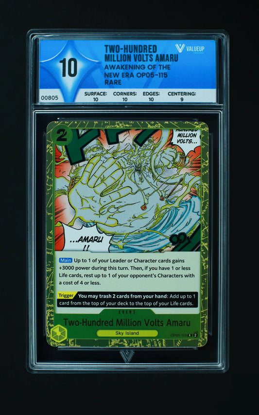 00805 TWO-HUNDRED MILLION VOLTS AMARU Grading Card