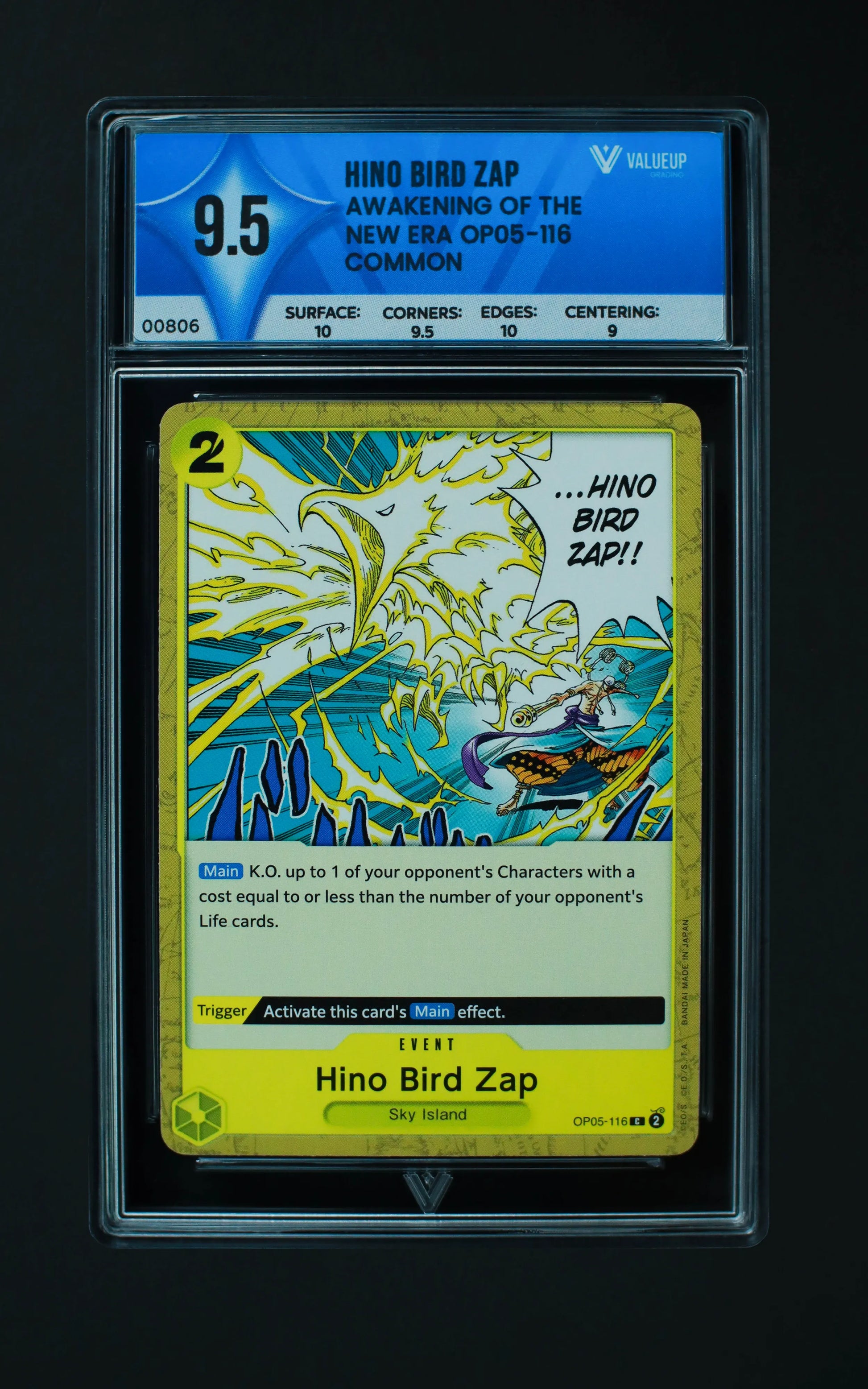 00806 HINO BIRD ZAP Grading Card