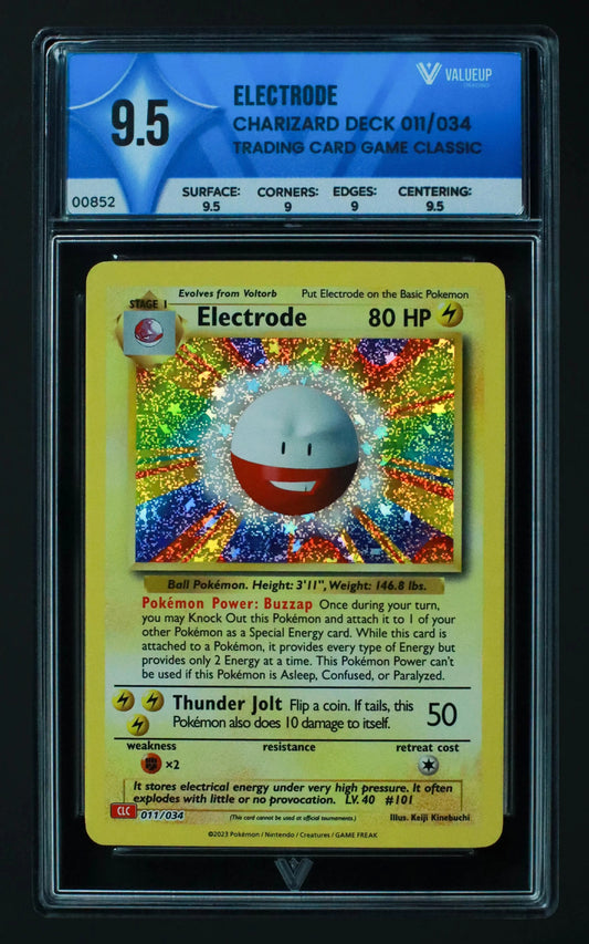 00852 ELECTRODE Grading Card