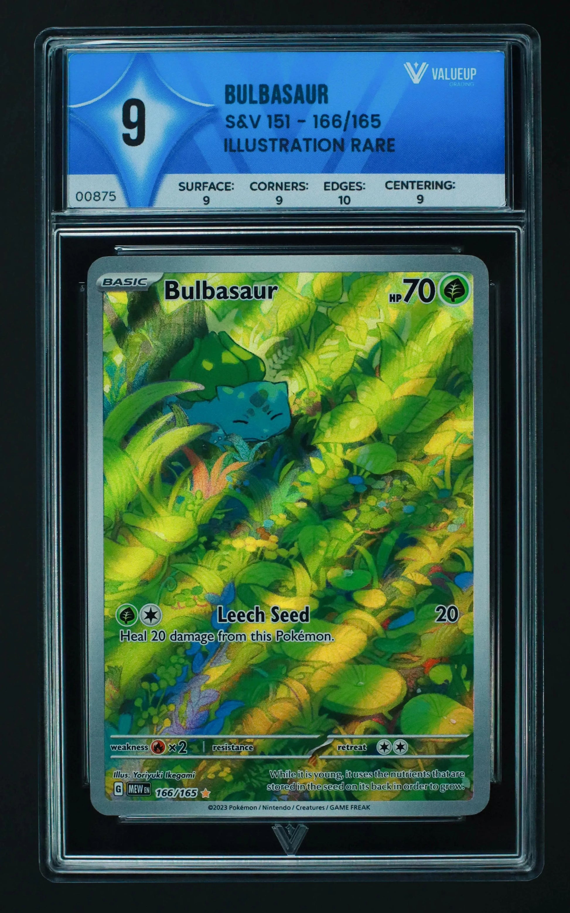00875 BULBASAUR Grading Card