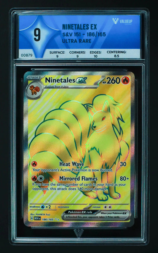 00879 NINETALES EX Grading Card