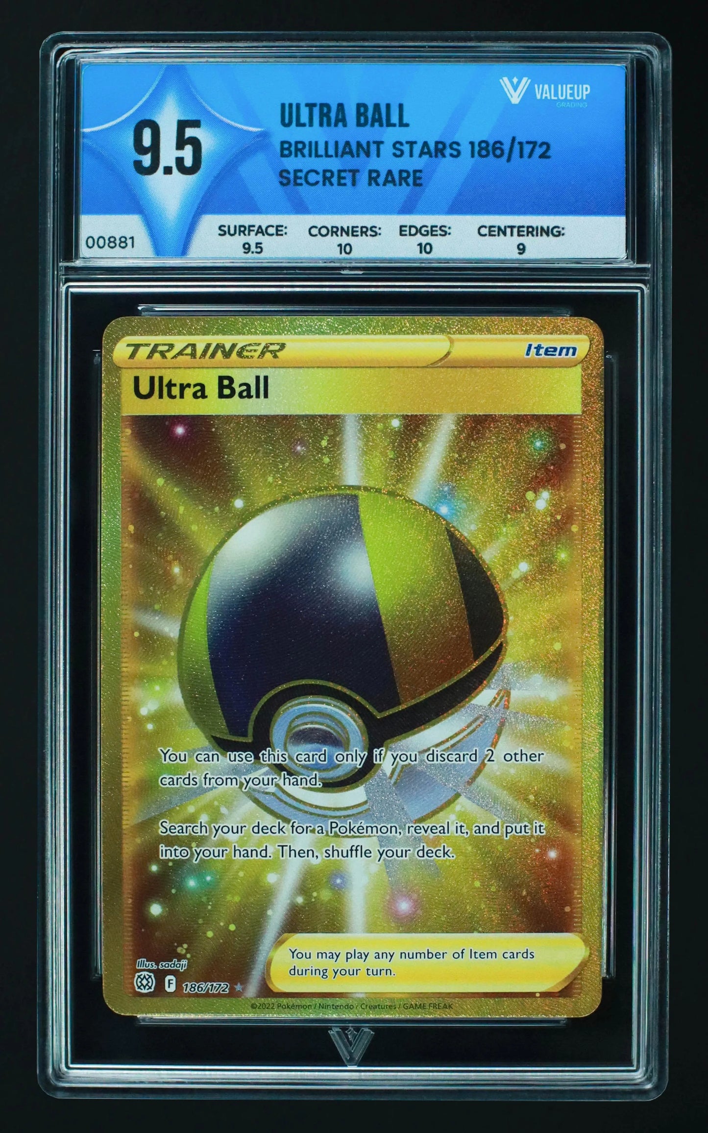 00881 ULTRA BALL Grading Card