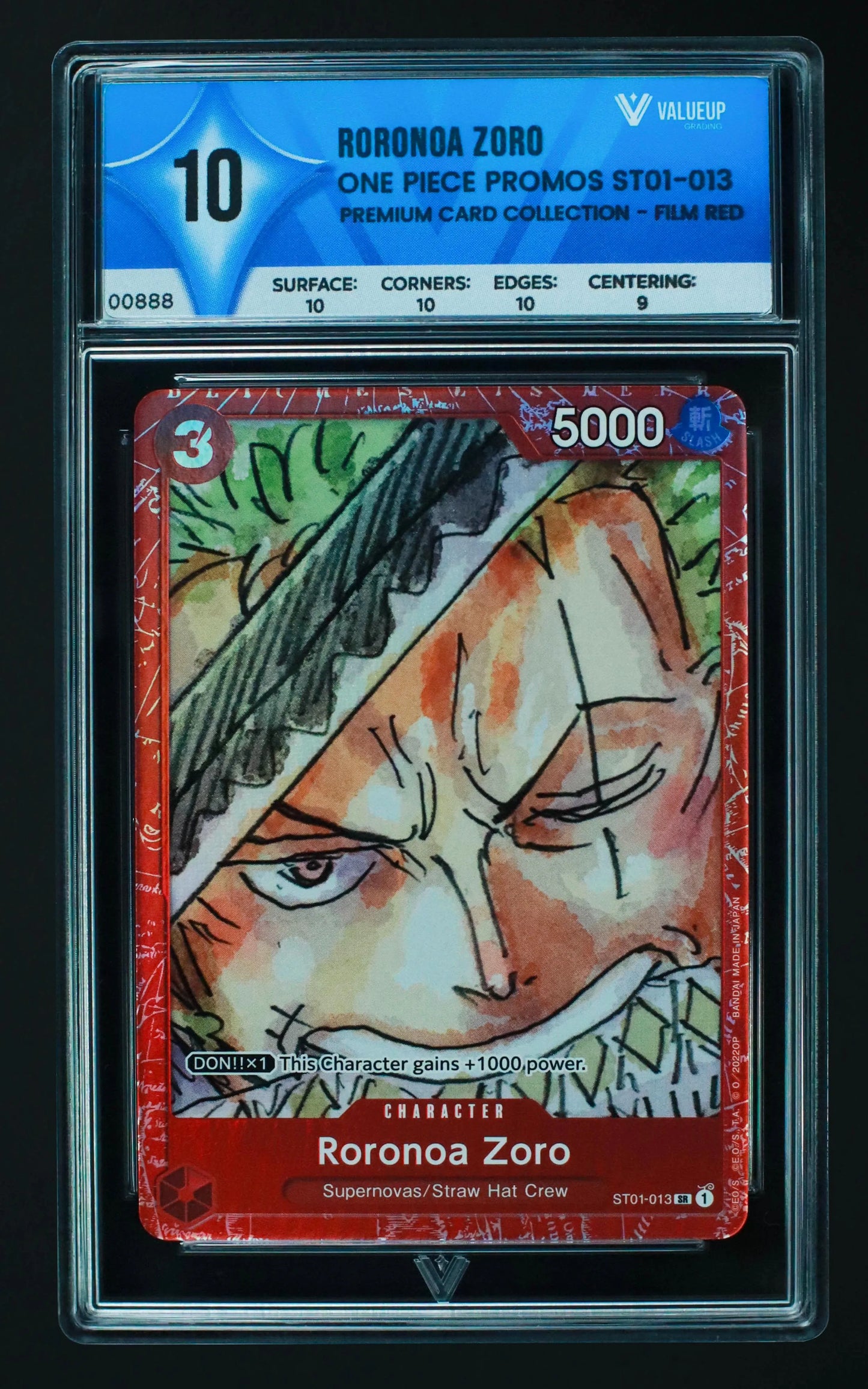 00888 RORONOA ZORO Grading Card