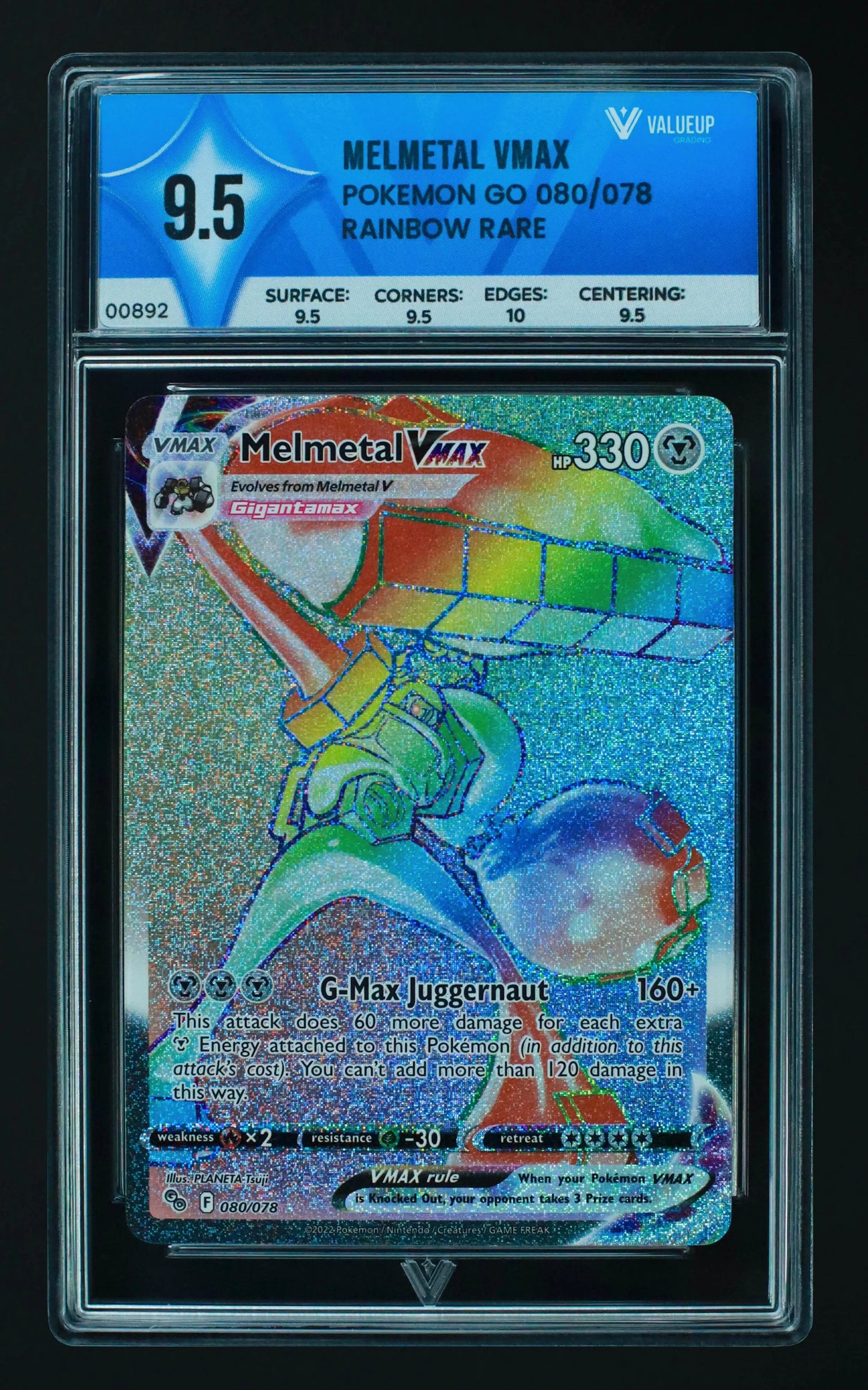 00892 MELMETAL VMAX Grading Card