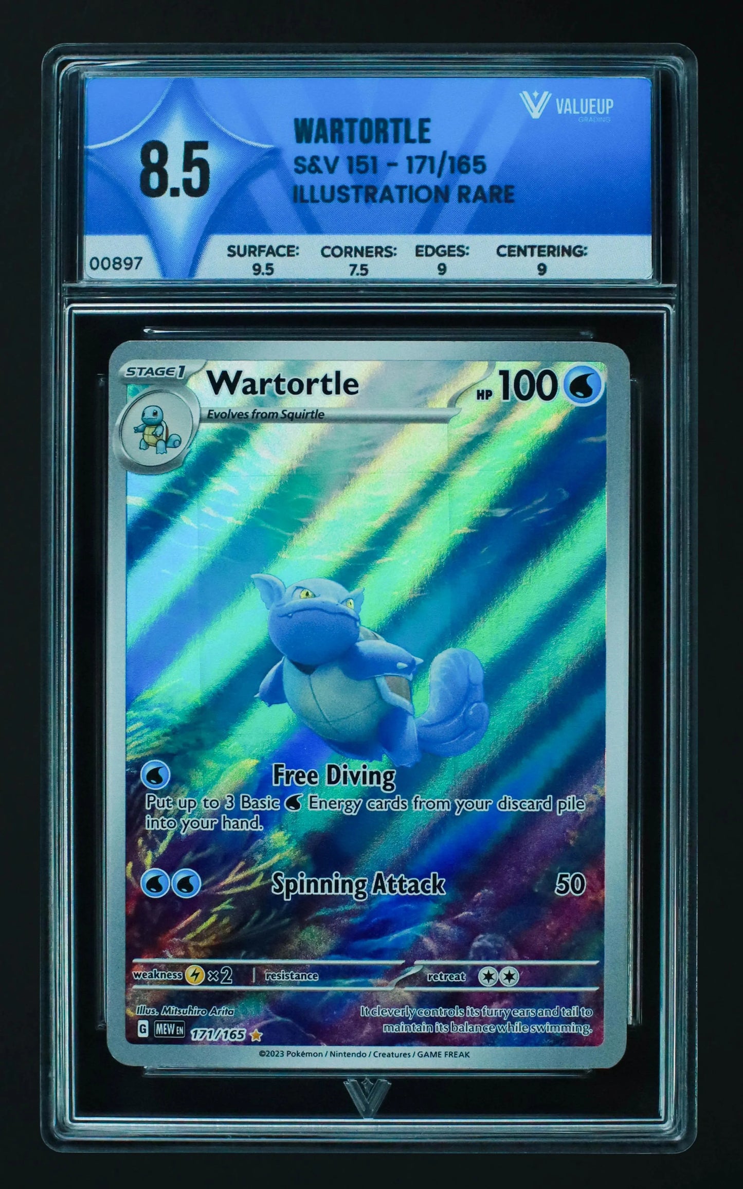00897 WARTORTLE Grading Card