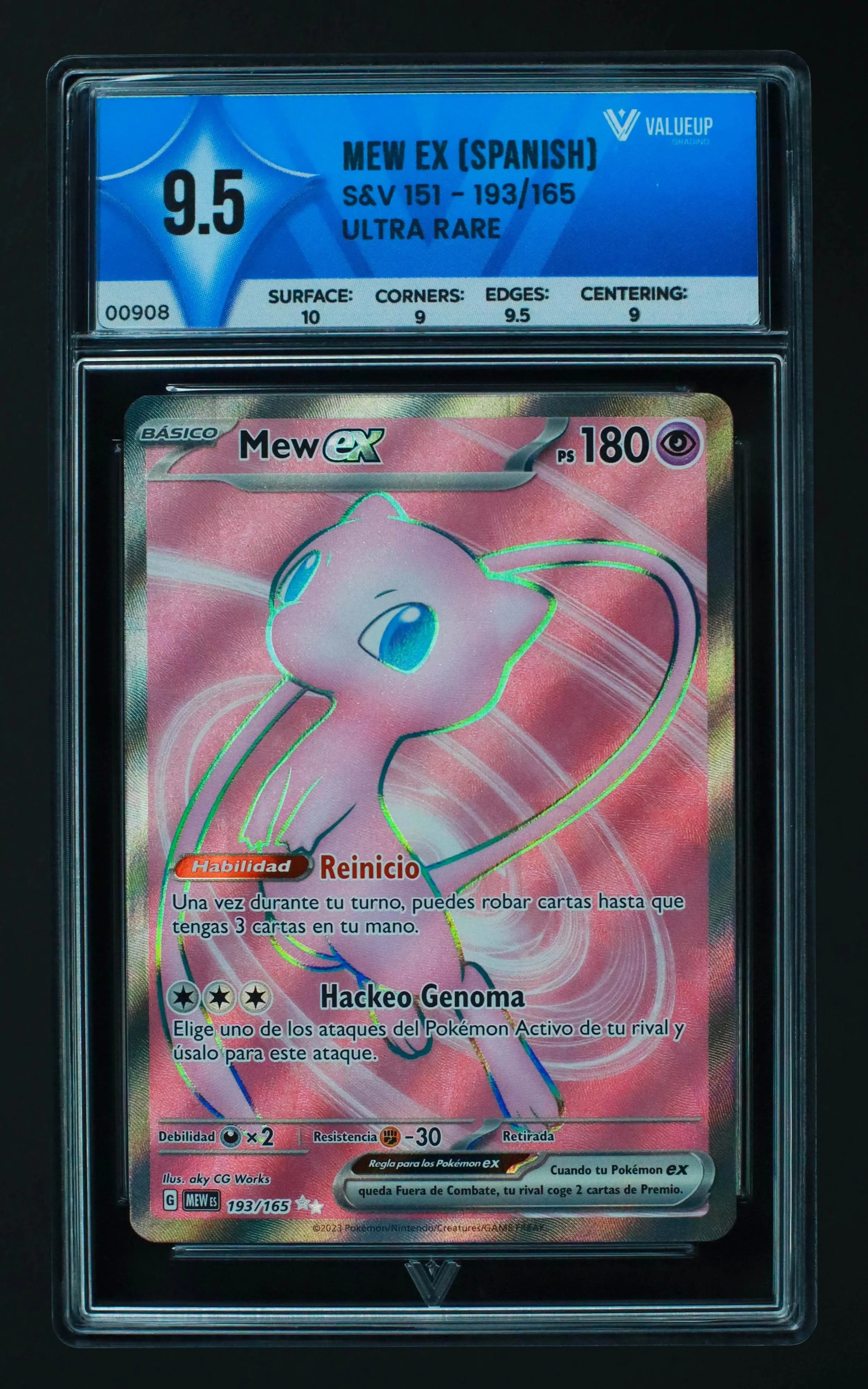 00908 MEW EX (SPANISH) Grading Card