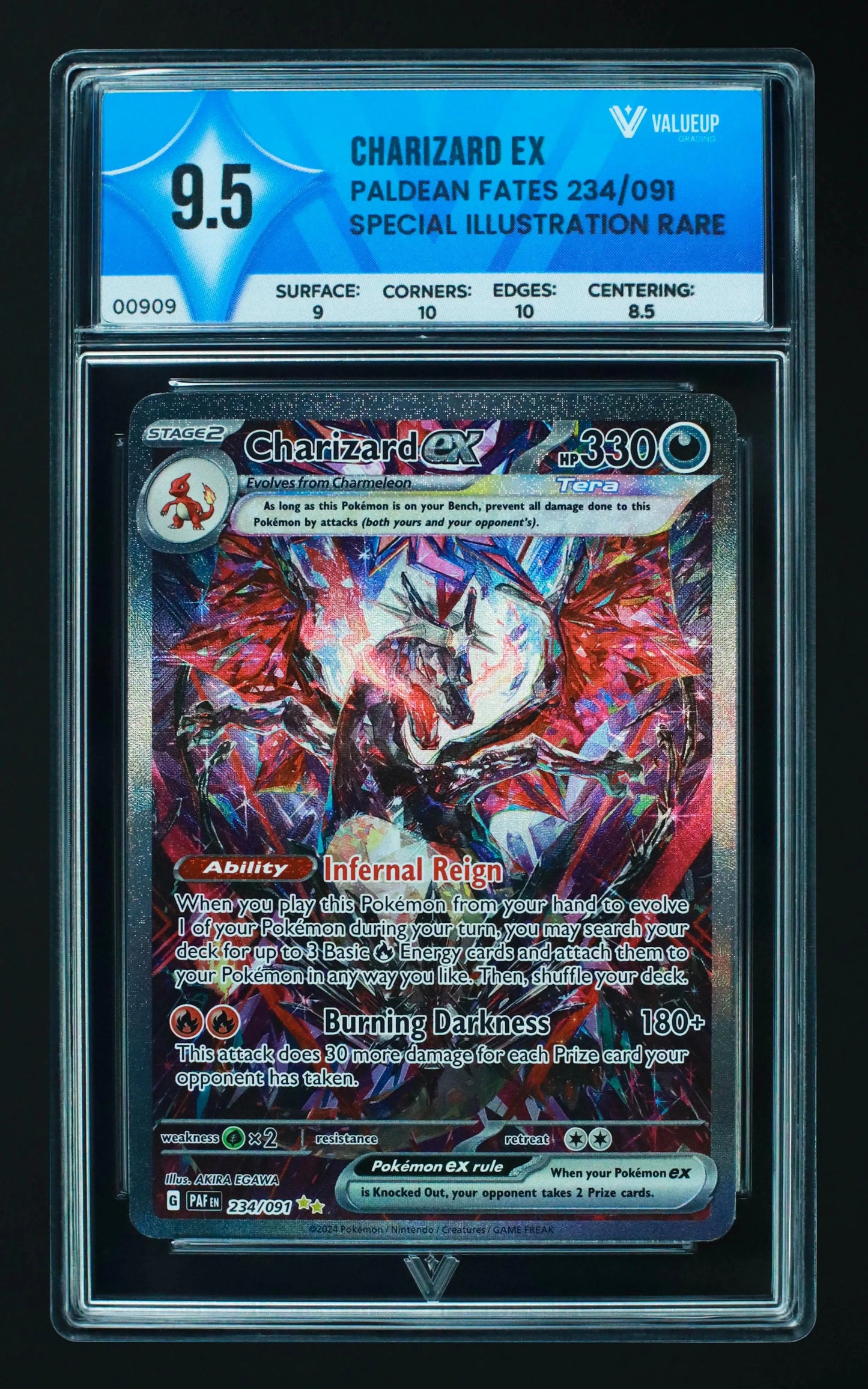 00909 CHARIZARD EX Grading Card