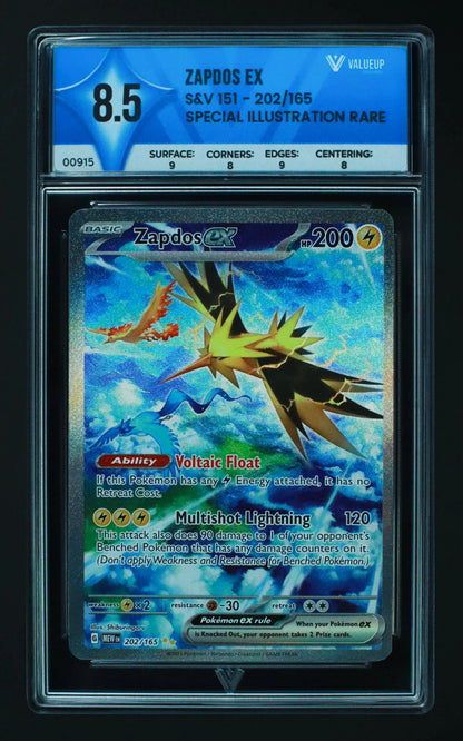 00915 ZAPDOS EX Grading Card