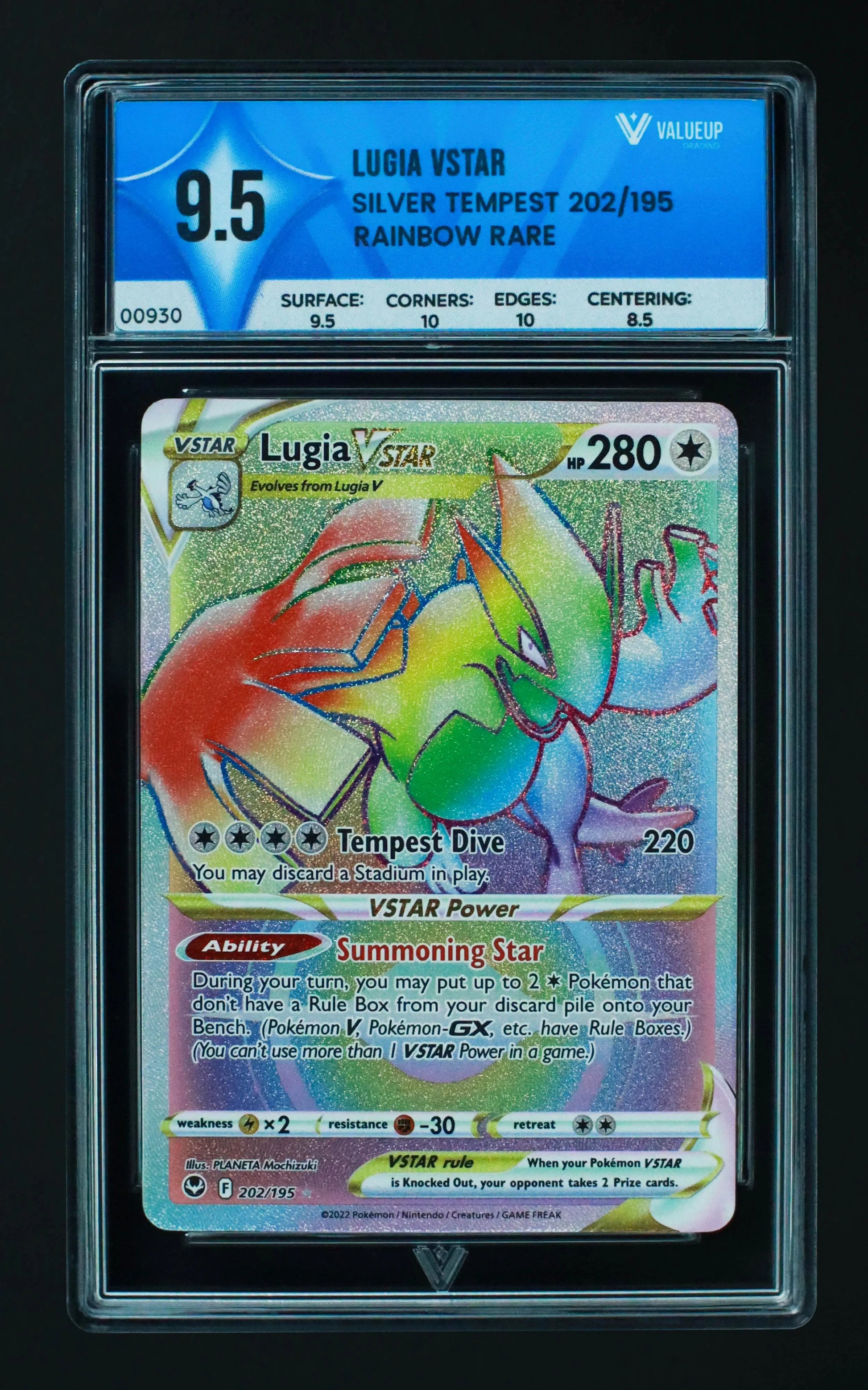 00930 LUGIA VSTAR Grading Card
