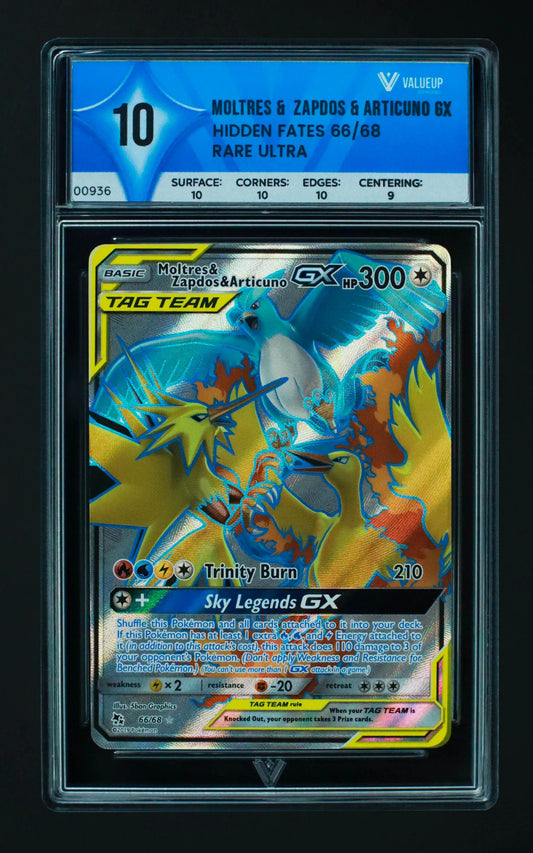 00936 MOLTRES & ZAPDOS & ARTICUNO GX Grading Card