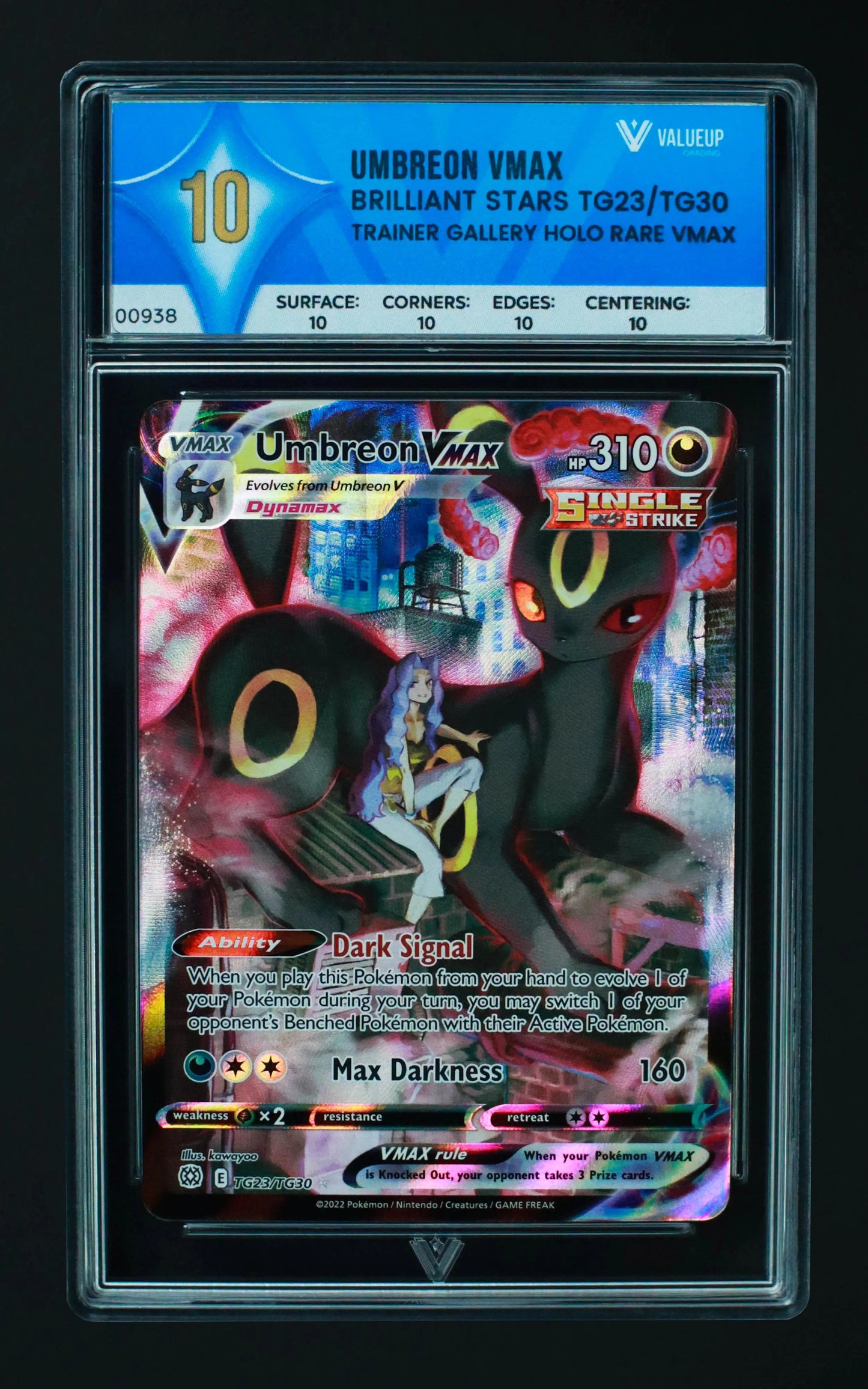 00938 UMBREON VMAX Grading Card