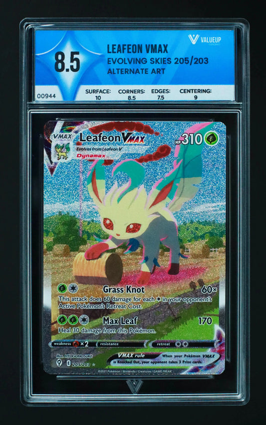 00944 LEAFEON VMAX Grading Card