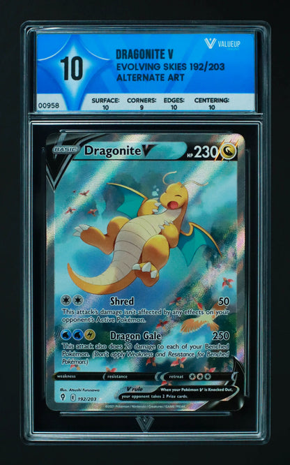00958 DRAGONITE V Grading Card
