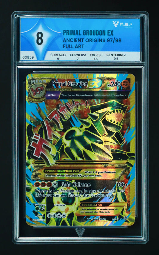 00959 PRIMAL GROUDON EX Grading Card