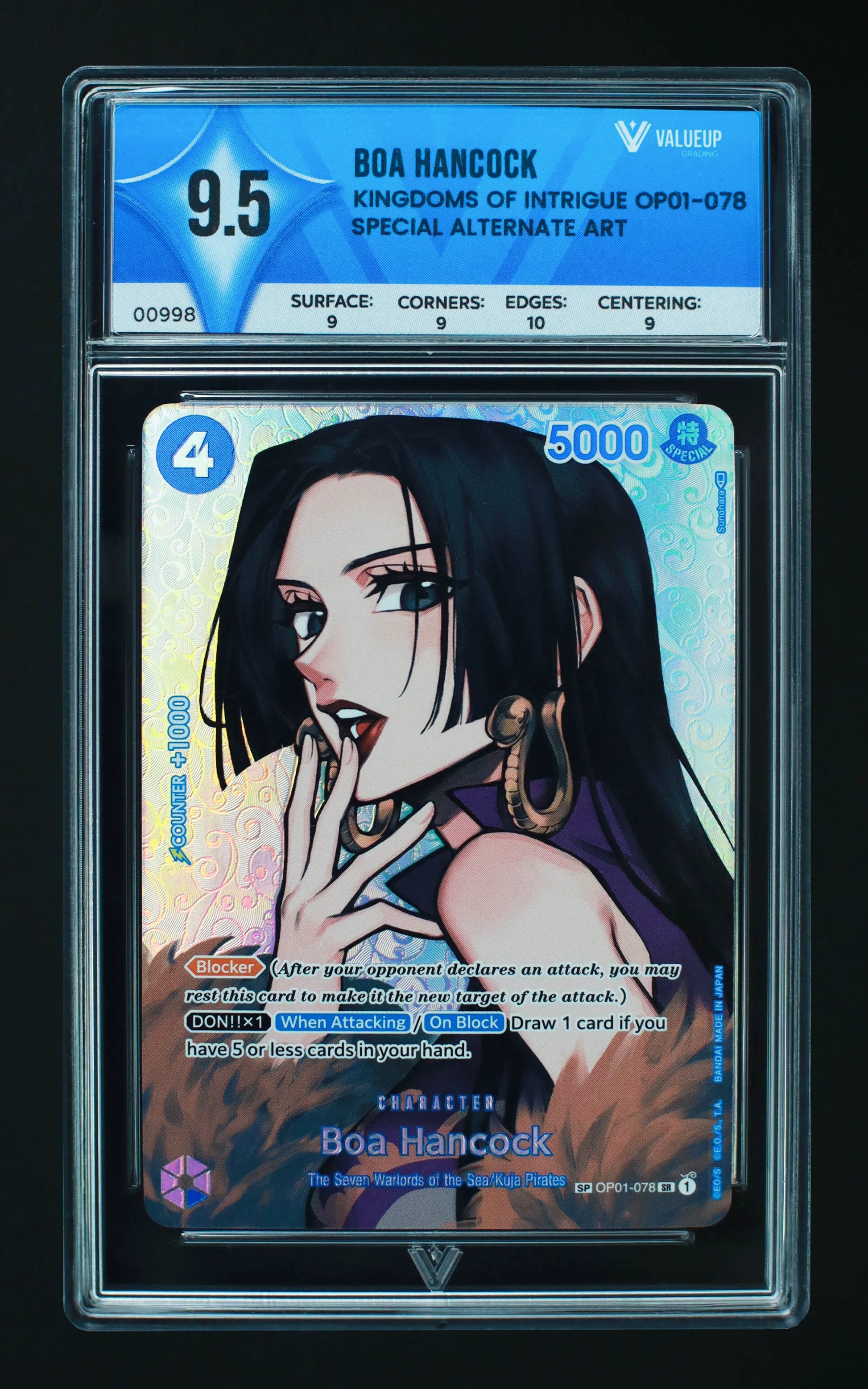 00998 BOA HANCOCK Grading Card