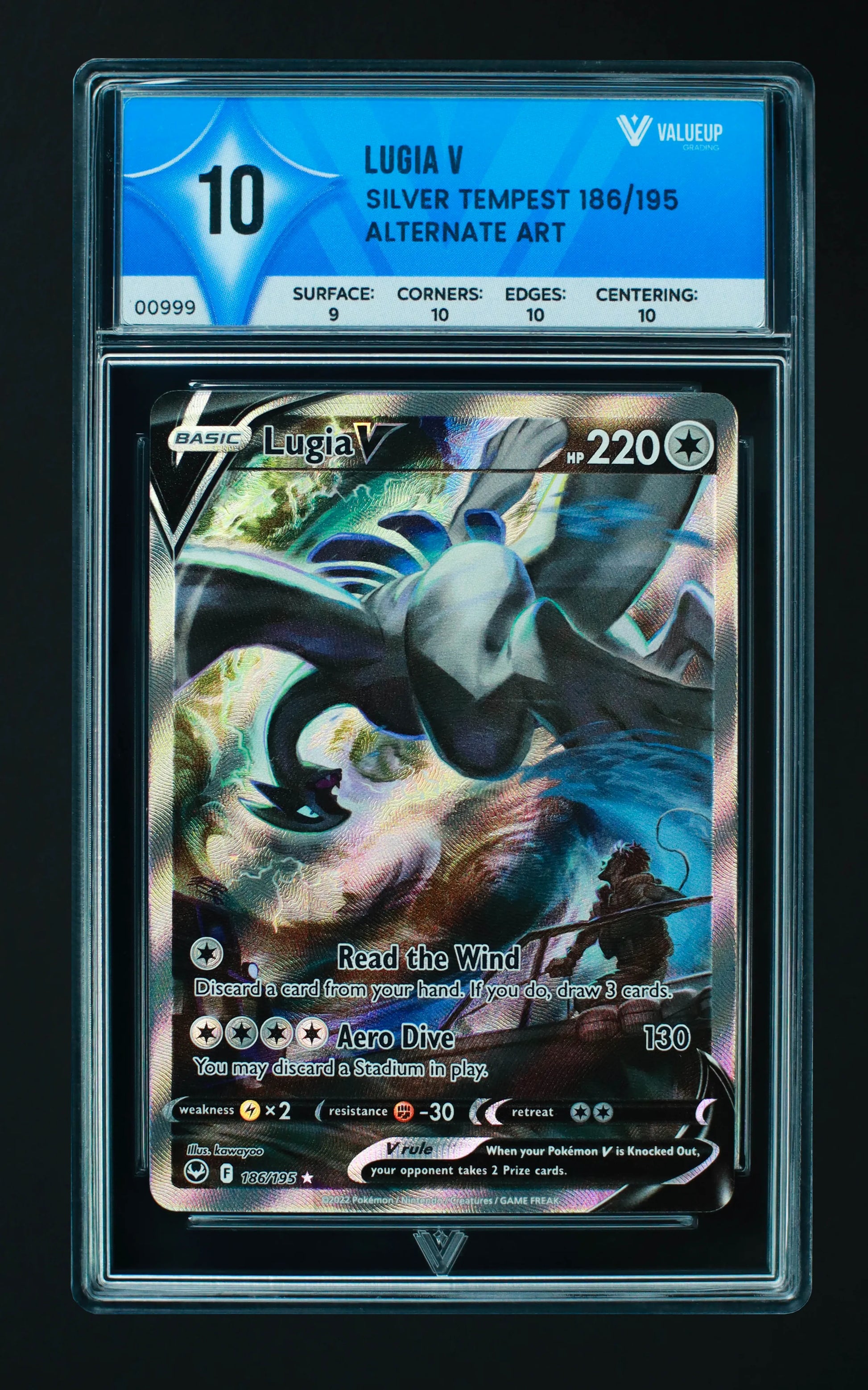 00999 LUGIA V Grading Card