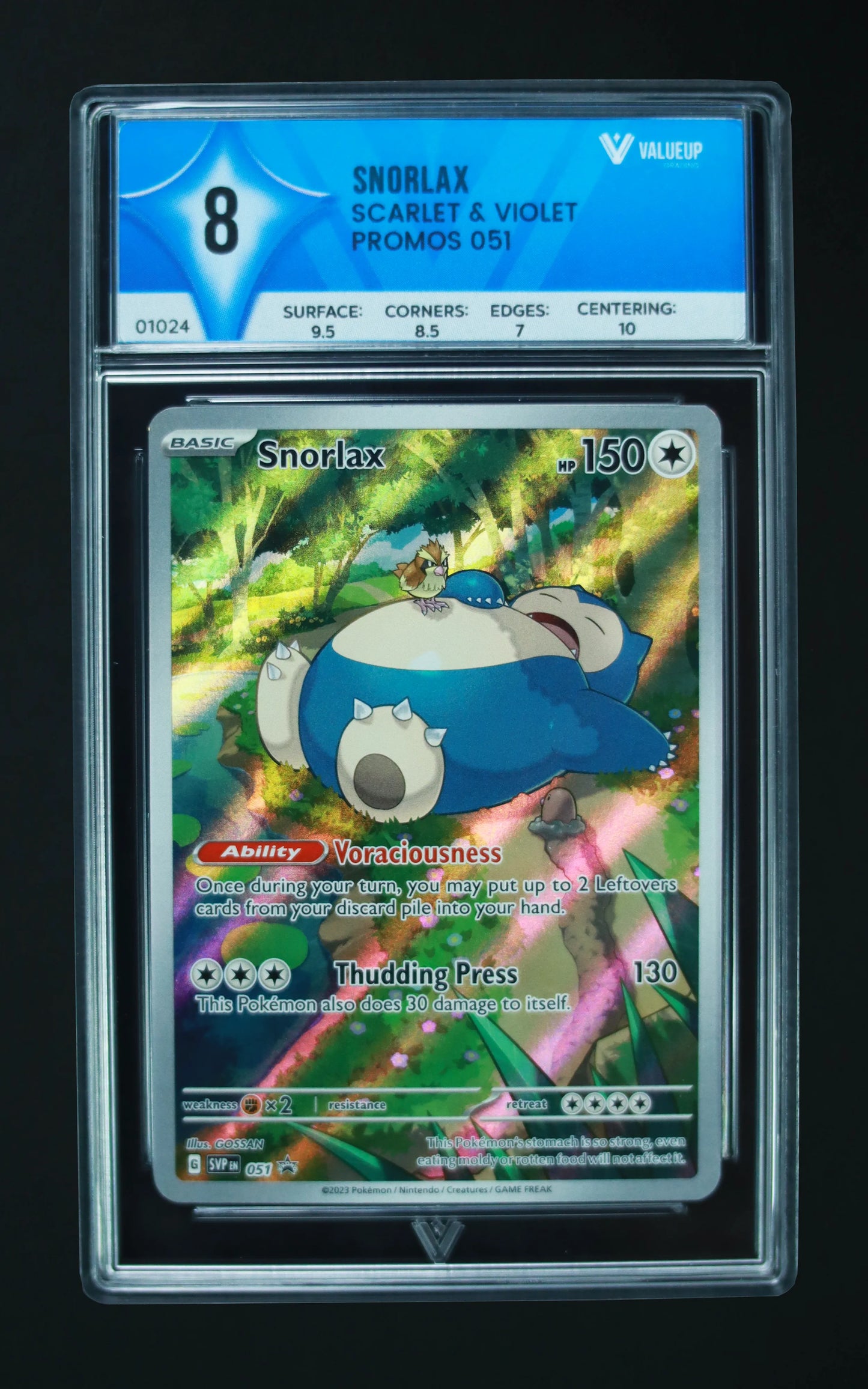 01024 SNORLAX Grading Card