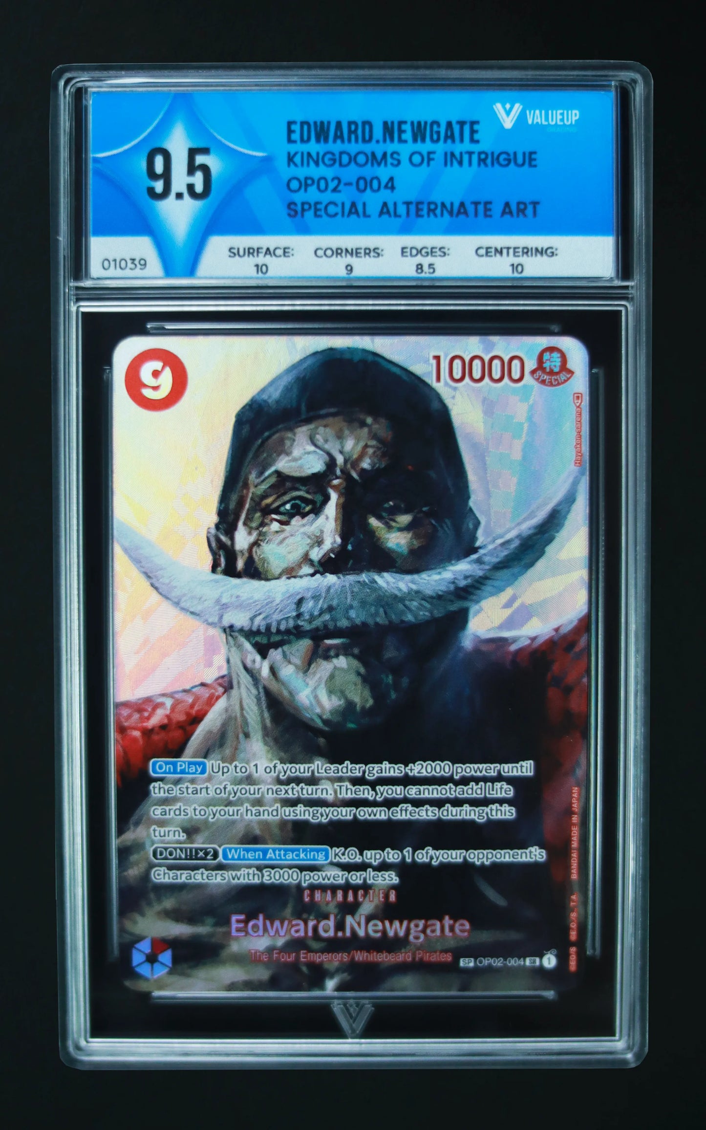 01039 EDWARD.NEWGATE Grading Card