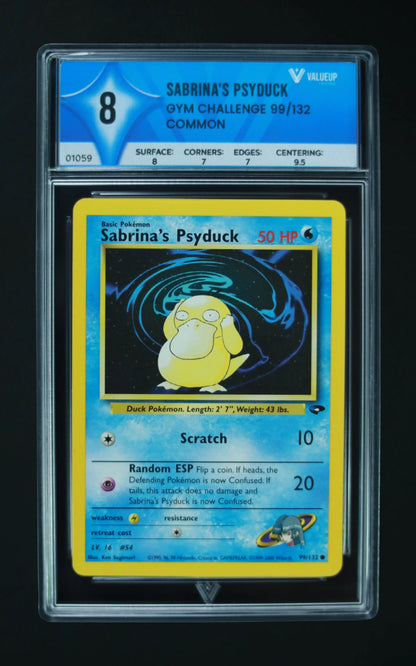 01059 SABRINA'S PSYDUCK Grading Card