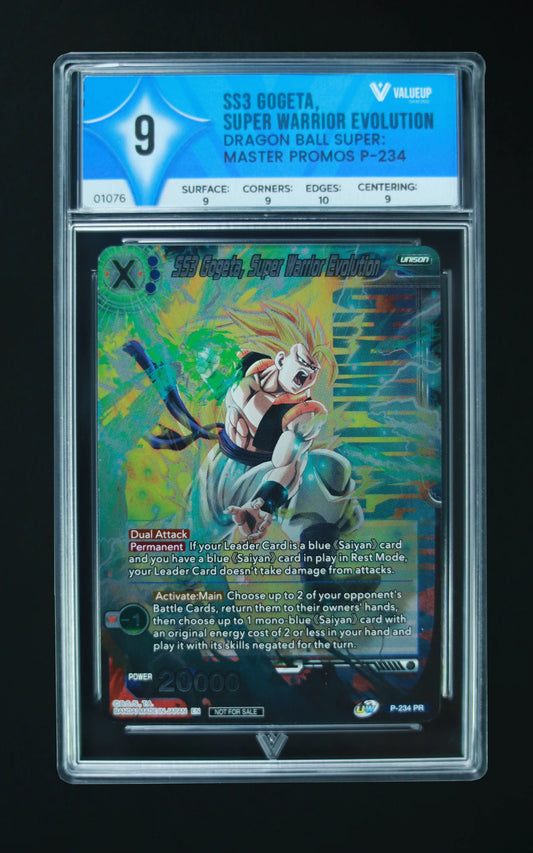 01076 SS3 GOGETA SUPER WARRIOR EVOLUTION Grading Card