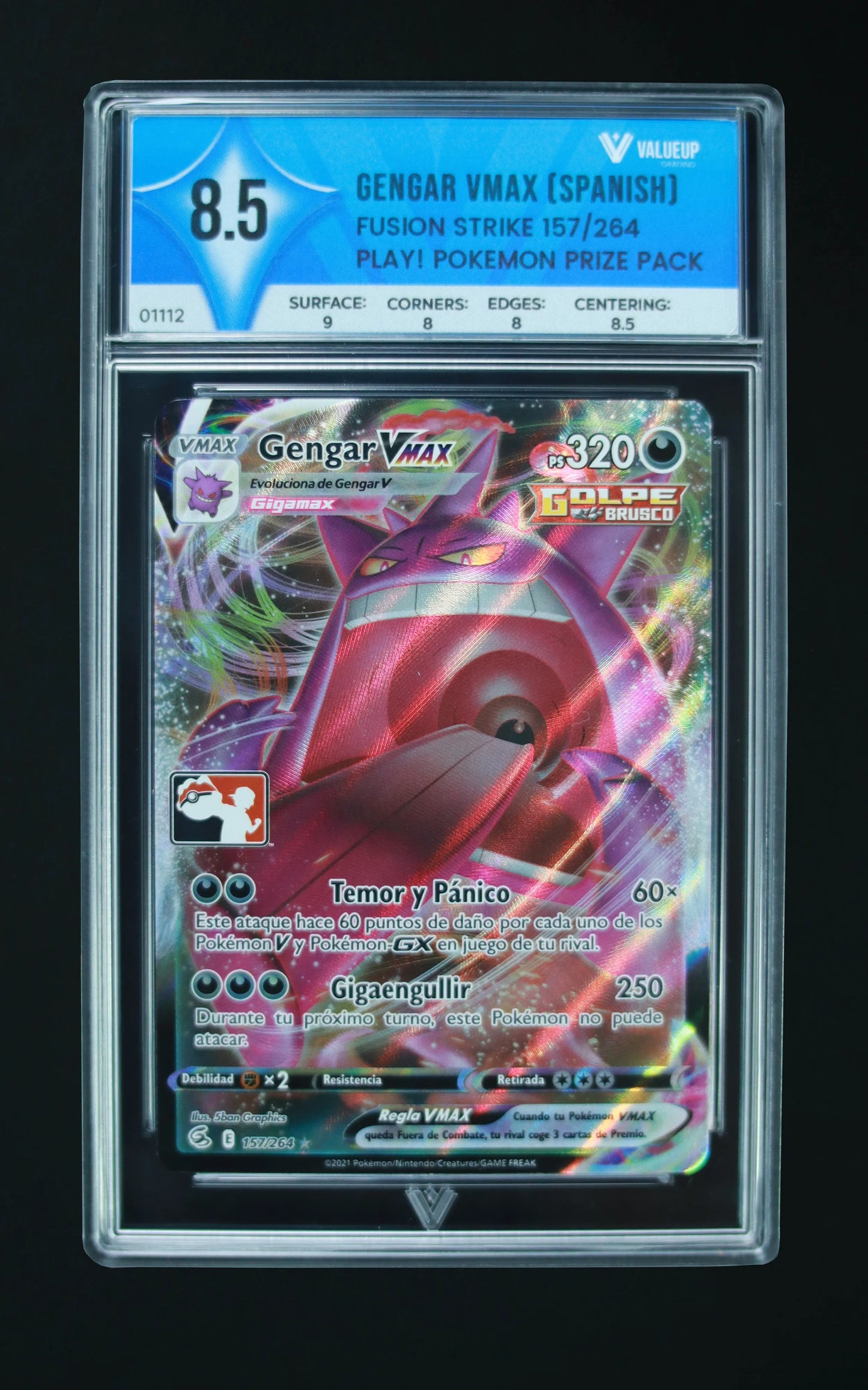 01112 GENGAR VMAX (SPANISH) Grading Card