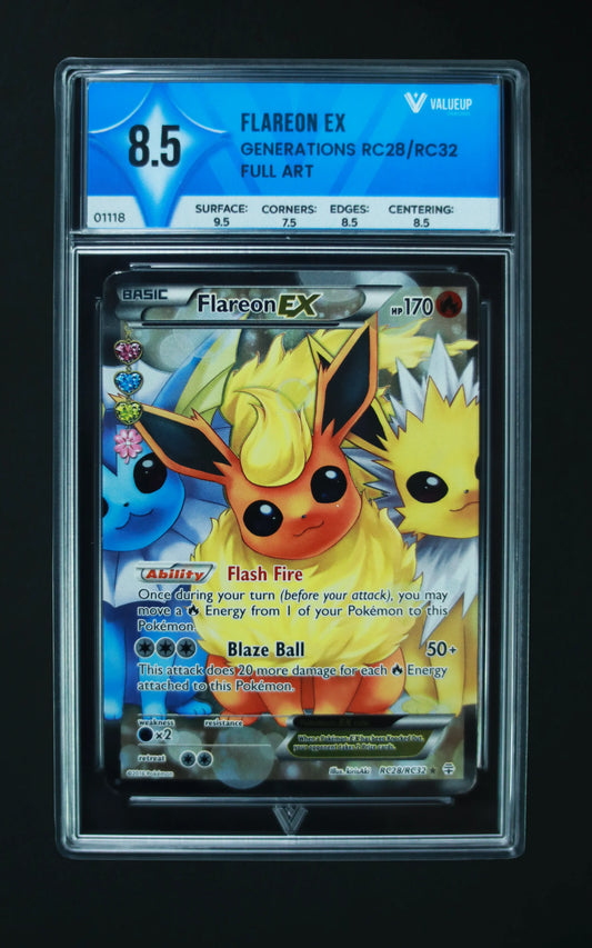 01118 FLAREON EX Grading Card