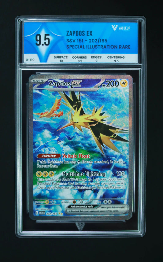 01119 ZAPDOS EX Grading Card