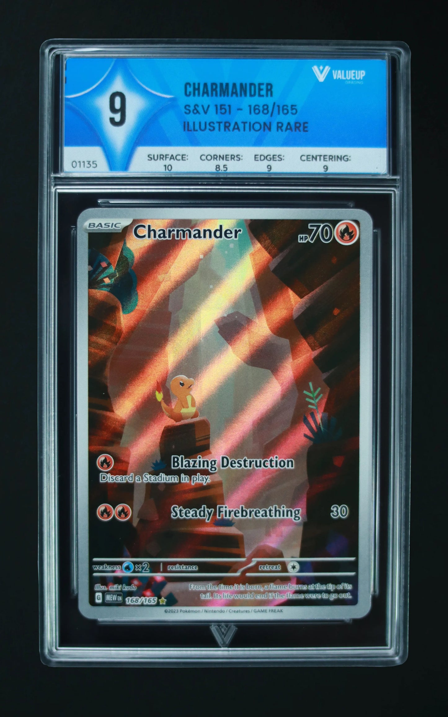 01135 CHARMANDER Grading Card
