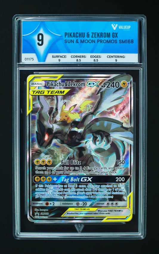 01175 PIKACHU & ZEKROM GX Grading Card