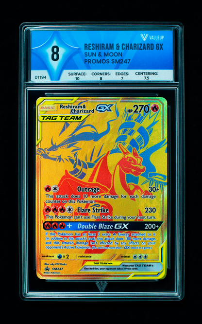 01194 RESHIRAM & CHARIZARD GX