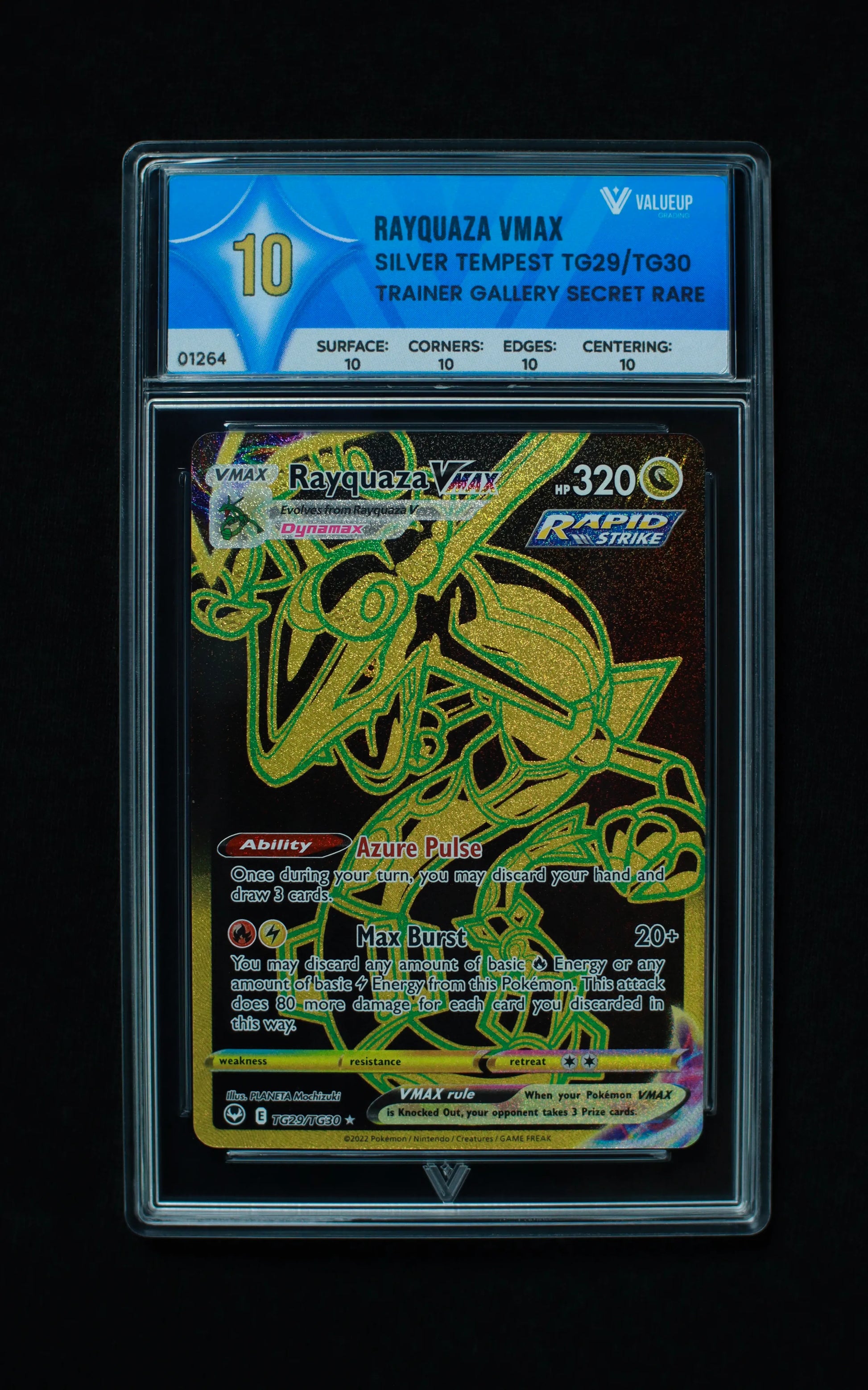 01264 RAYQUAZA VMAX Grading Card