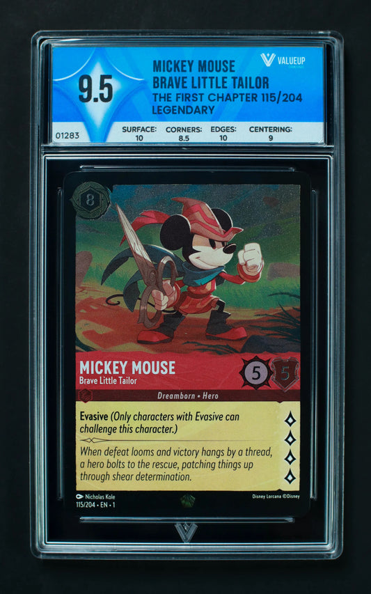 01283 MICKEY MOUSE BRAVE LITTLE TAILOR Grading Card