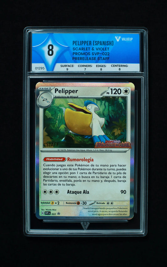 01295 PELIPPER (SPANISH) Grading Card