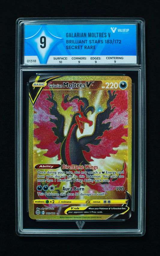 01318 GALARIAN MOLTRES V Grading Card