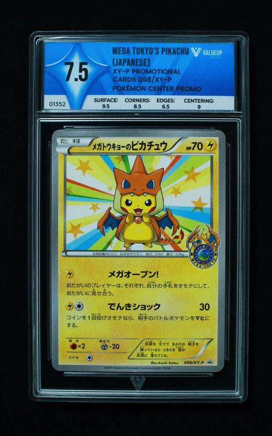 01352 MEGA TOKYO'S PIKACHU (JAPANESE) Grading Card