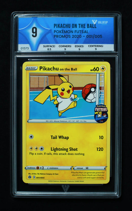 01373 PIKACHU ON THE BALL Grading Card