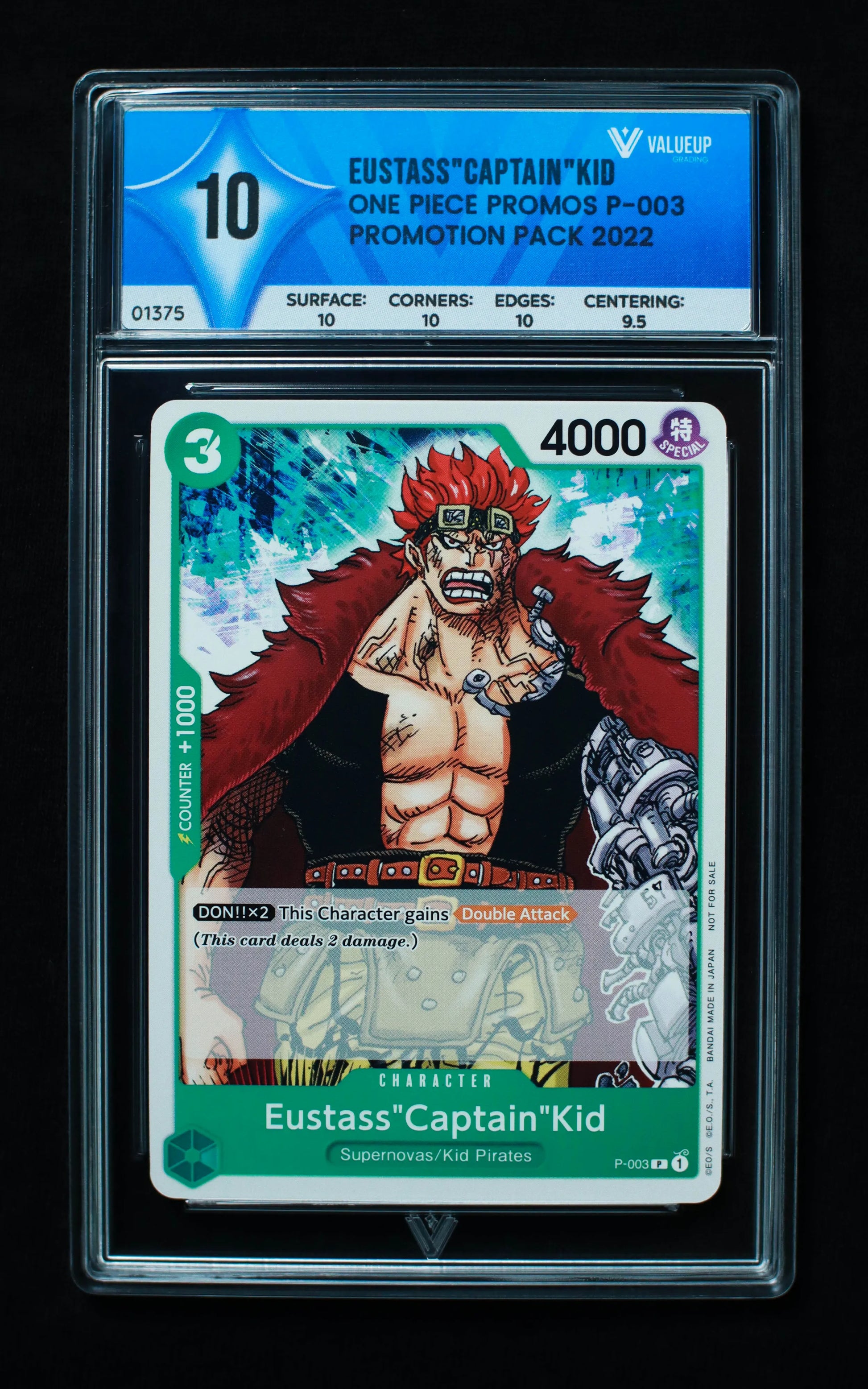 01375 EUSTASS"CAPTAIN"KID Grading Card