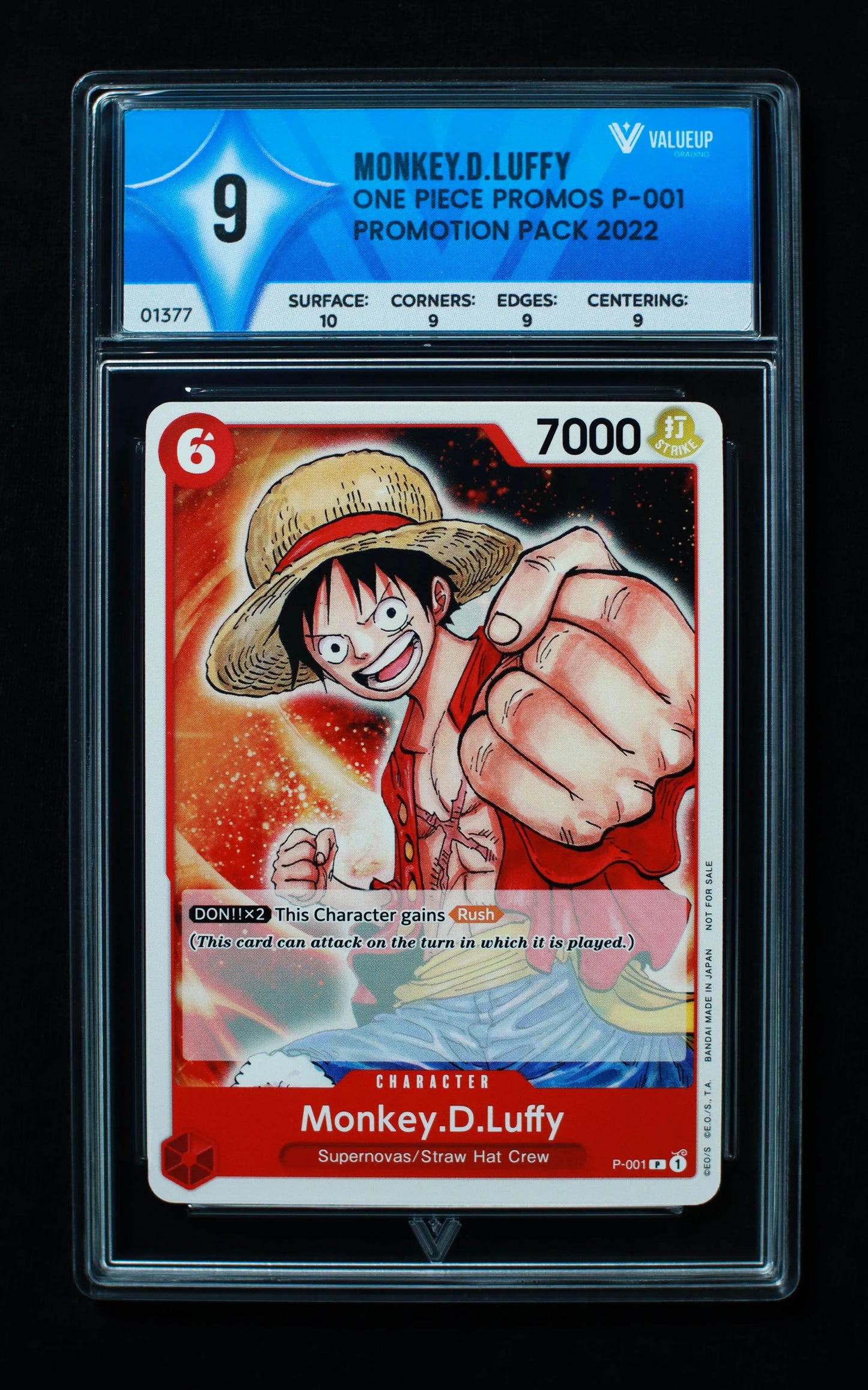 01377 MONKEY.D.LUFFY Grading Card