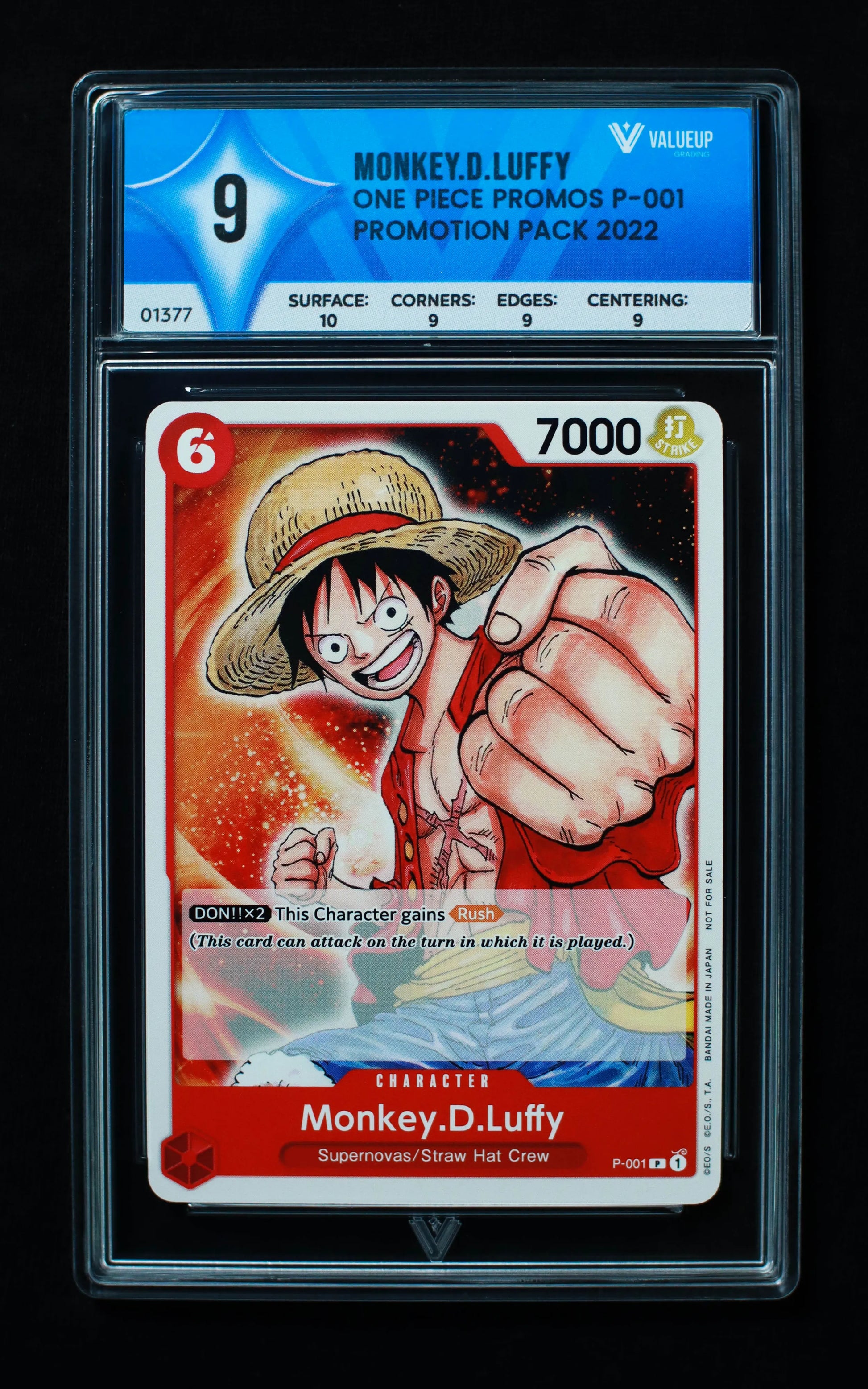 01377 MONKEY.D.LUFFY Grading Card