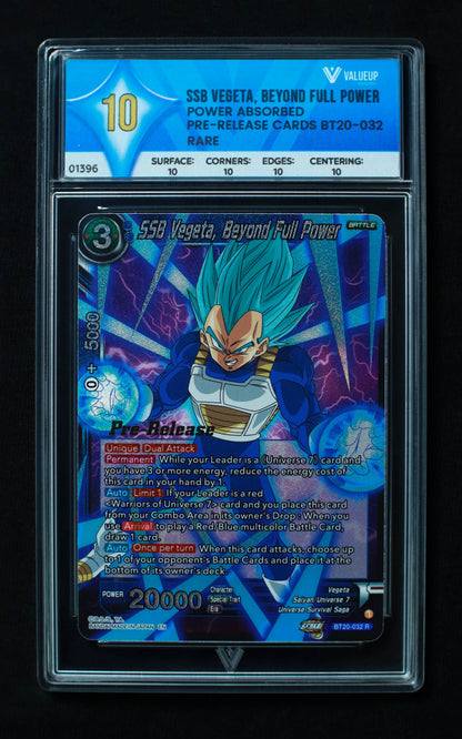 01396 SSB VEGETA, BEYOND FULL POWER Grading Card
