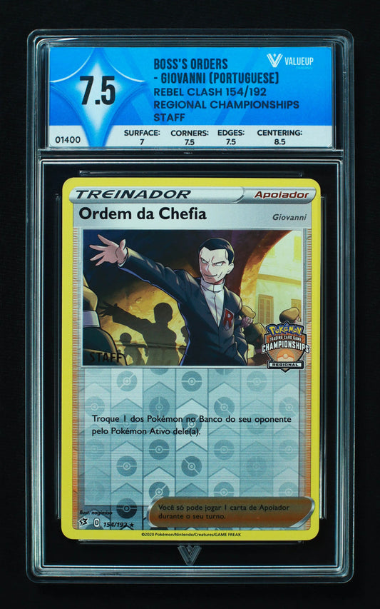 01400 BOSS'S ORDERS - GIOVANNI (PORTUGUESE) Grading Card