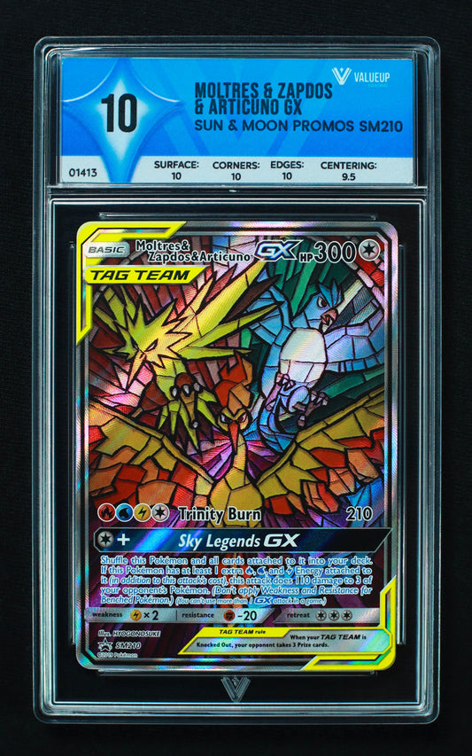 01413 MOLTRES & ZAPDOS & ARTICUNO GX Grading Card