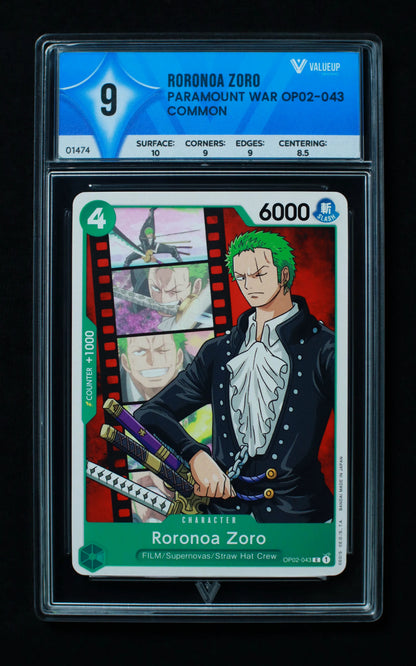 01474 RORONOA ZORO Grading Card