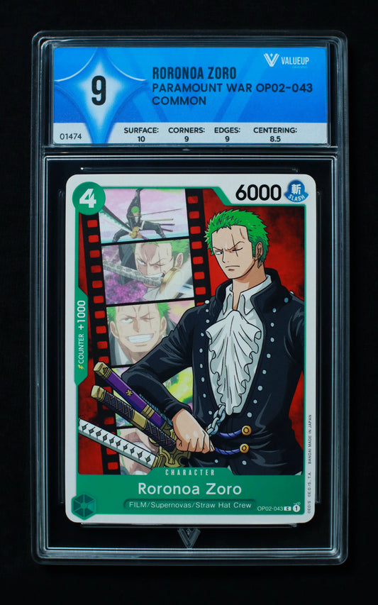 01474 RORONOA ZORO Grading Card