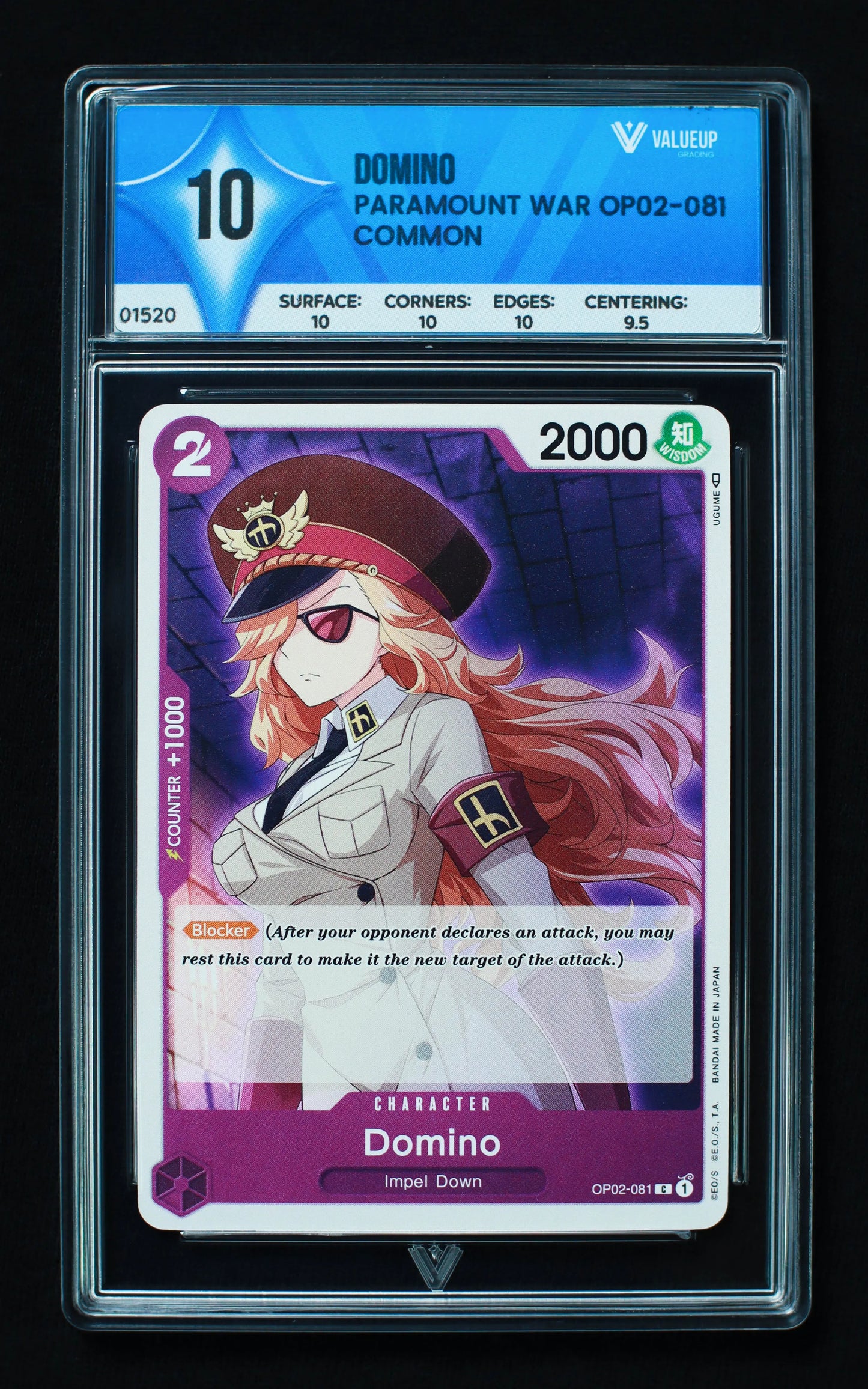 01520 DOMINO Grading Card