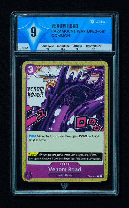 01532 VENOM ROAD Grading Card