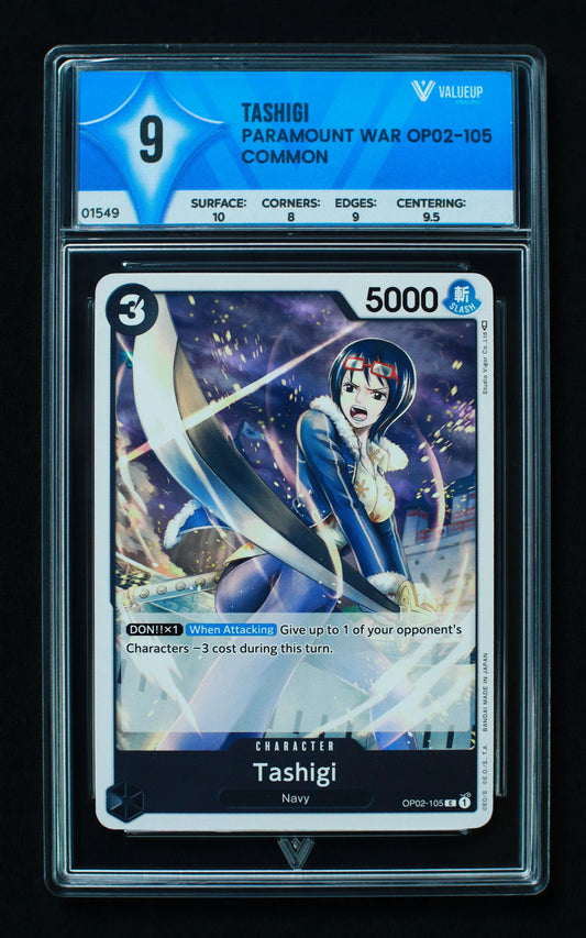 01549 TASHIGI Grading Card